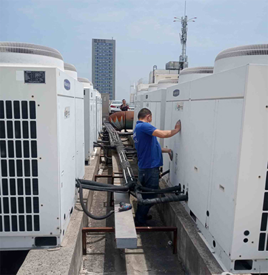 永兴中央空调制热和不制冷系统维修方法